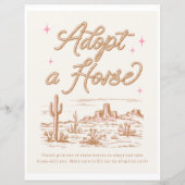 8x10 Adopt a Horse Sign (Voorkant)