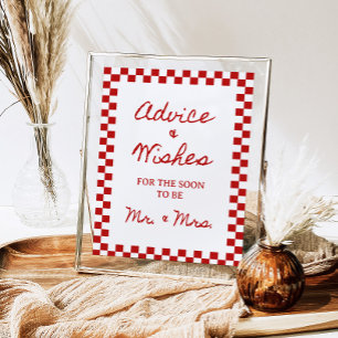 8x10" Advies en wensen Handgeschreven Vrijgezellen Poster