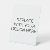 8x10 afdrukken reclamebord met voetstuk (Voorkant)