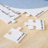 8x10 Baby Boy Gender onthullen Sammy Snail Puzzle Legpuzzel (Zijkant)