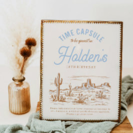 8x10 Cowboy tijd Capsule teken