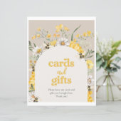 8x10 Gedrukte Wildflower Bee Kaarten & Geschenken (Staand voorkant)