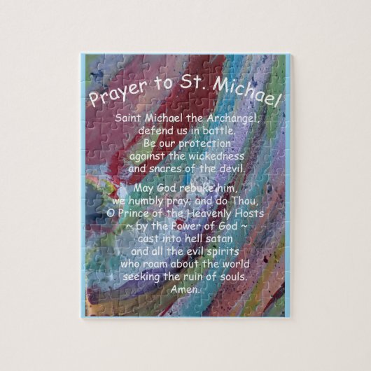 8x10-inch 110-stuk St. Michael's Prayer  Legpuzzel (Verticaal)