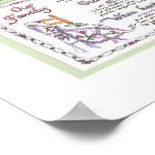 8x10 M464 - onze familiepatchwork Quilt Poster (Hoek)