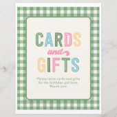 8x10 Meisjes Camping Kaarten en Geschenken Teken (Voorkant)