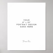 8x10" Portret Verticaal Template Poster (Voorkant)