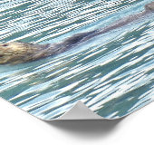 8x10 Poster papier (Matte) van otter (Hoek)