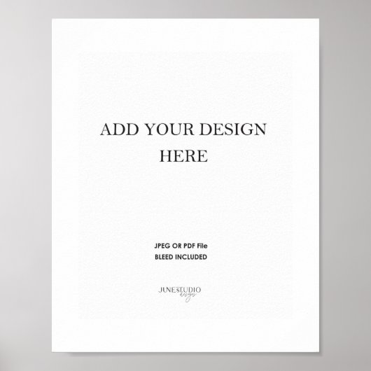 8x10" Poster Portret Trouwbord Afdrukken (Voorkant)