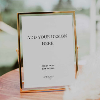 8x10" Poster Portret Trouwbord Afdrukken