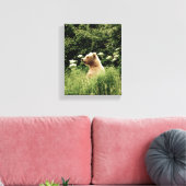 8x10 Stretched Canvas Afdrukken met grizzly-beer (Insitu (Woonkamer))