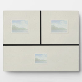 8x10 tablet Plaque - 3 Afbeeldingen onder pano Fotoplaat