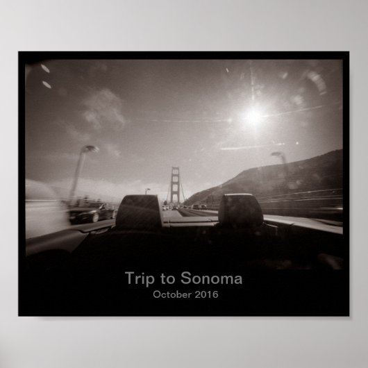 8x10 - Voyage à Sonoma Poster (Devant)