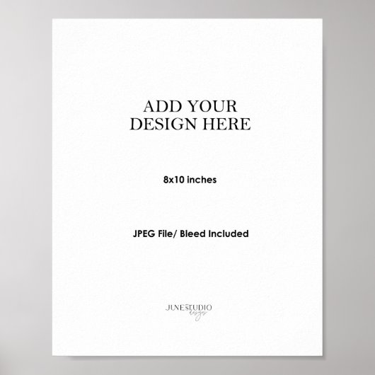 8x10" Wall Art Poster Printing (Devant)