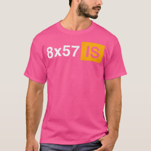 8x57 is een historische Ordnance geweer jacht muni T-shirt
