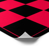 8x8 Checkers LABEL Board (1-1/4-inch koelkast magn Poster (Hoek)