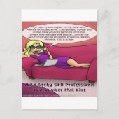 900 Aantal Geeky SEO-meisjes Gone Briefkaart (Voorkant)