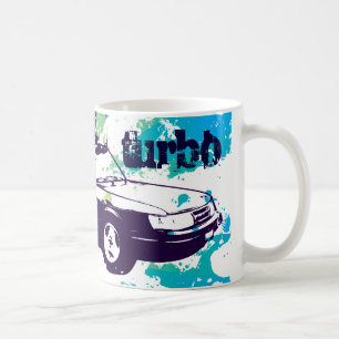 900 bleus grunges/vert de tasse de turbo de vert