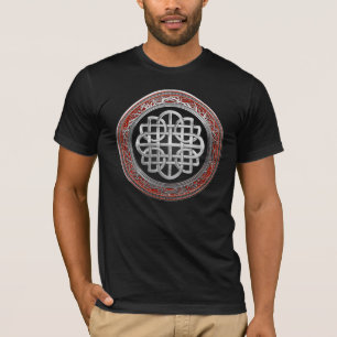 [900] het Heilige Keltische Zilveren Kruis van de T-shirt