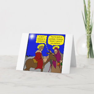 900 Het kan de wetenschap niet schelen wat je denk Feestdagen Kaart
