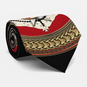 [900] Orde van Malta - Mom-wapenschild Stropdas