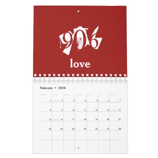 906 Calendrier simplement indiqué (Feb 2026)