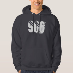 "906" sweat - shirt à capuche supérieur gris-fon