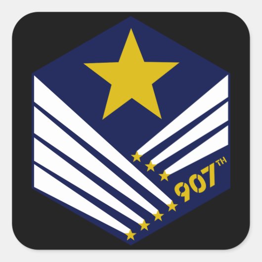 907e kreeftensticker (niet-afgeleid) vierkante sticker (Voorkant)