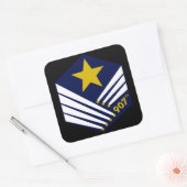 907e kreeftensticker (niet-afgeleid) vierkante sticker (Envelop)