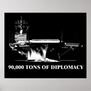 90.000 ton diplomatie: wereldwijd navigeren poster