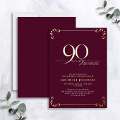 90 ans et Fabuleux Faire-part de naissance calligr