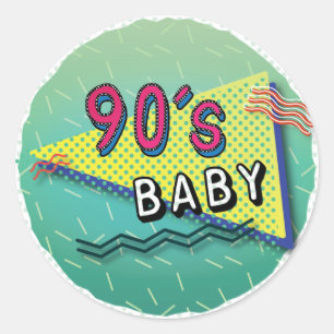 90 Baby Patroonstickers Ronde Sticker