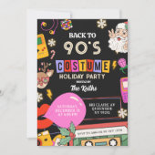 90 Costume Holiday party Invitation (Devant)