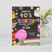 90 Costume Holiday party Invitation (Debout devant)