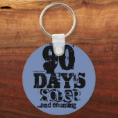 90 dagen obriety sleutelhanger (Voorkant)