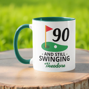 90 en nog steeds swingend, grappige 90e verjaardag mok