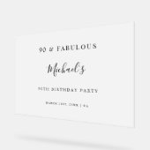 90 & Fabuleux Frosted Birthday Party Bienvenue (Angle)