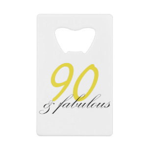 90 & Fabulous Kredietkaart Flessenopener