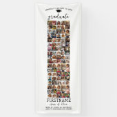 90 Foto Collage Afstuderen Modern Minimaal Wit Spandoek (Verticaal)