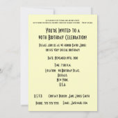 90 Glorious Years!-Birthday/Yellow Rose (met quote Kaart (Achterkant)