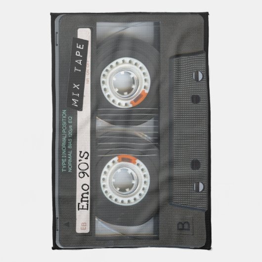 90-inch Emo-Cassettebandje zwart-wit, gemengde tap Theedoek (Verticaal)