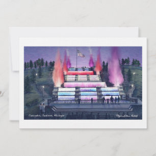 90# Invitation Linen Cascades Jackson Michigan