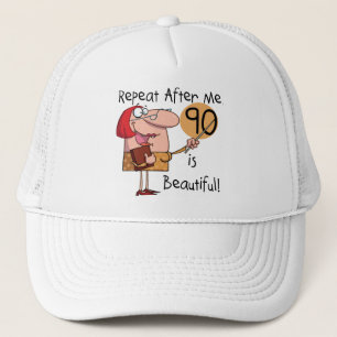 90 is mooie Tshirts en geschenken Trucker Pet