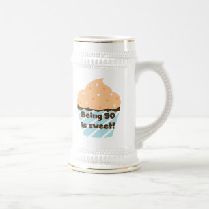 90 is Sweet Birthday T-shirts en cadeautjes Bierpul