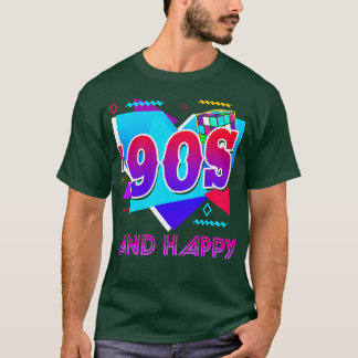 90 jaar en gelukkig t-shirt