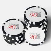90 jaar geweldige poker chips (Opstapeling)