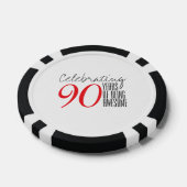 90 jaar geweldige poker chips (Enkel)