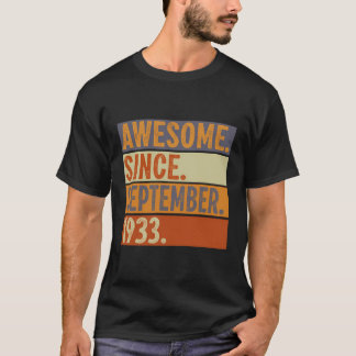 90 jaar oud geschenk 90 verjaardag Geweldige sinds T-shirt