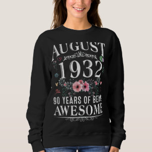 90 jaar oud in augustus 1932 90e verjaardag Wom Trui