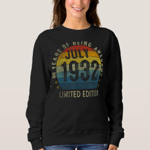 90 jaar oud juli 1932 90e verjaardag trui