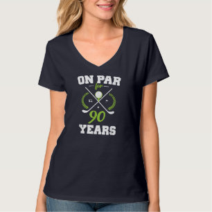 90 jaar Oude 90ste verjaardag voor Golfers T-shirt